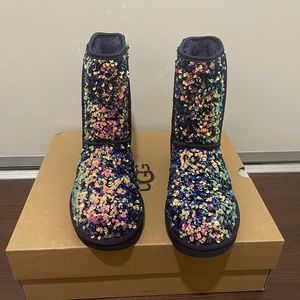 Never worn UGG Classic Short Stellar Sequin Boots